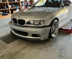 BMW E46 MTech II front spoiler lip M sport ABS Plastic (Fits Sedan, Coupe, Touring, Cabrio )