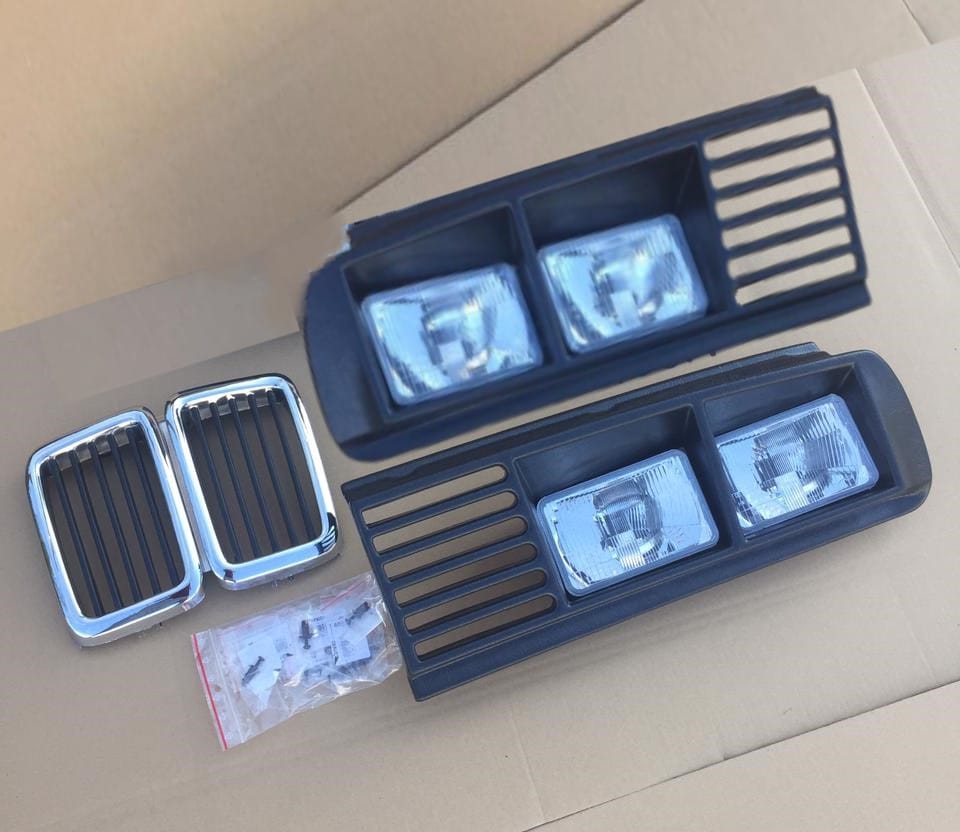 BMW E28 Racing Dynamics grille with double square headlights - abs-plastic - Image 2