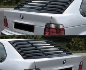 BMW E36 Compact Rear Window Louver Visor Blinds abs-plastic
