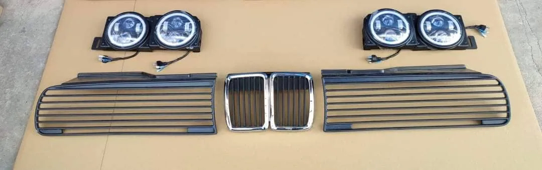 BMW E30 Custom Front Headlight Grill Kit - Image 2