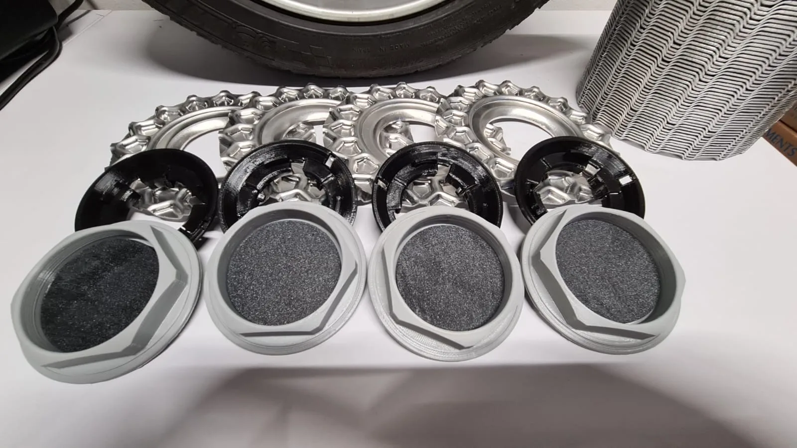 BBS RZ 15“ 4×100 aluminum center cap (Set of 4) - Image 5