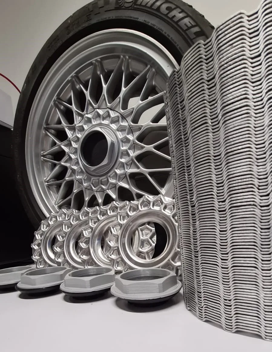 BBS RZ 15“ 4×100 aluminum center cap (Set of 4) - Image 4