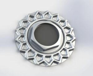 BMW Style 5 15″ aluminum center caps – 4×100 hubcaps set