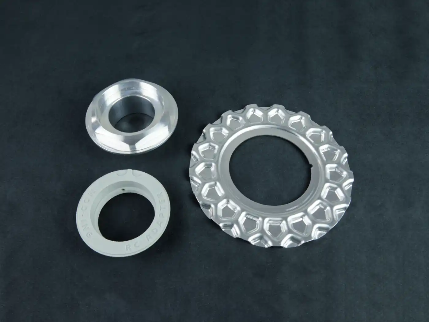 BBS RC090 / RC Series Wheels Aftermarket Aluminum Center Caps – Waffle Style (Set of 4) - Image 3