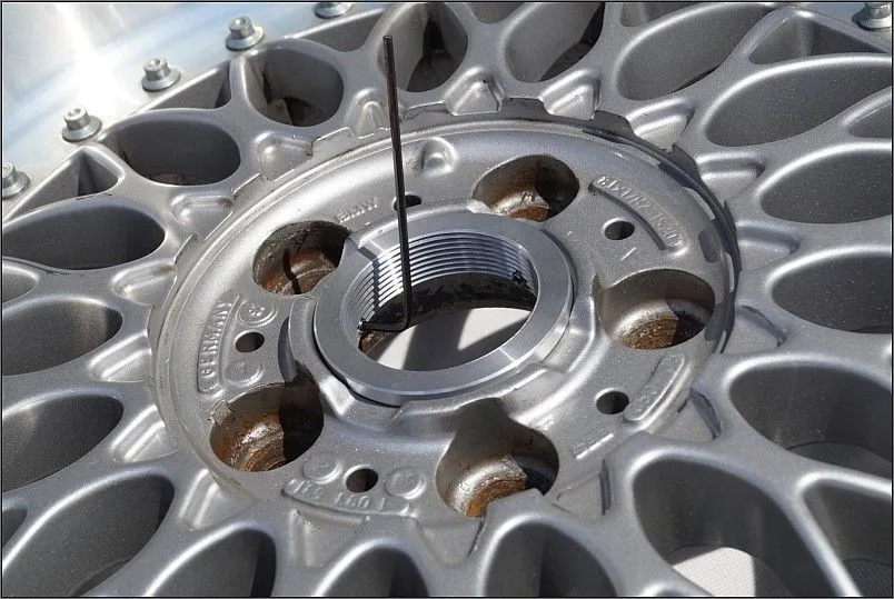 BBS RC 090 062 040 Adaptor + RS Center Caps Hex Nuts 17 18 Inch Bmw Style 5 - Image 6