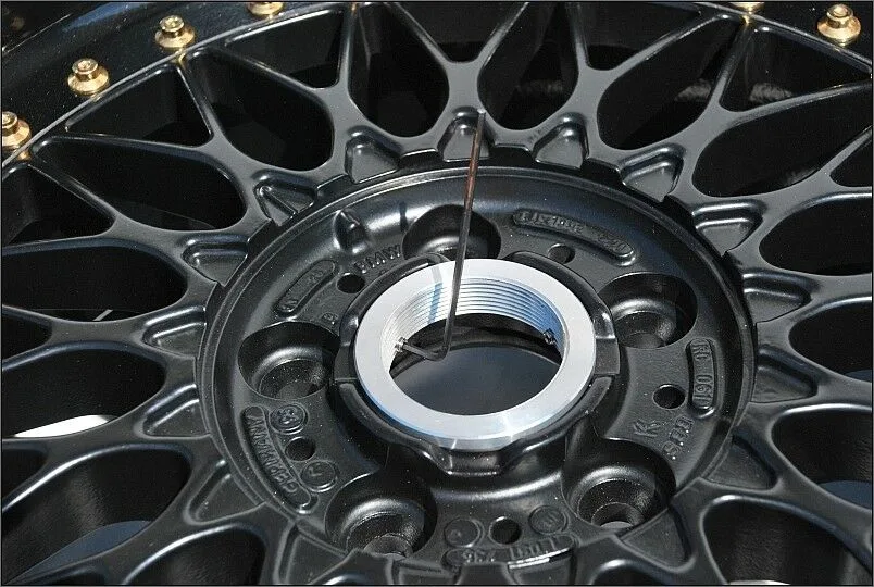 BBS RC 090 062 040 Adaptor + RS Center Caps Hex Nuts 17 18 Inch Bmw Style 5 - Image 9