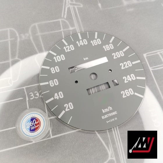 BMW E30 Gray Cluster Face Inspired by the E46 M3 Cluster Design (260Km/h) - Image 4