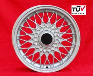 BMW BBS Style 7x15" ET2 5x120 Silver M3 E30, 5 E12, E28, E34, 6 E24, 7 E23, E32, E3, E9 (1 Piece)