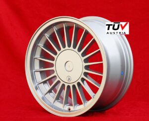 BMW Alpina Style 8x17 ET25 5x120 silver/black center 5 E12, E28, E34, 6 E24, 7 E23, E32 (1 Piece)