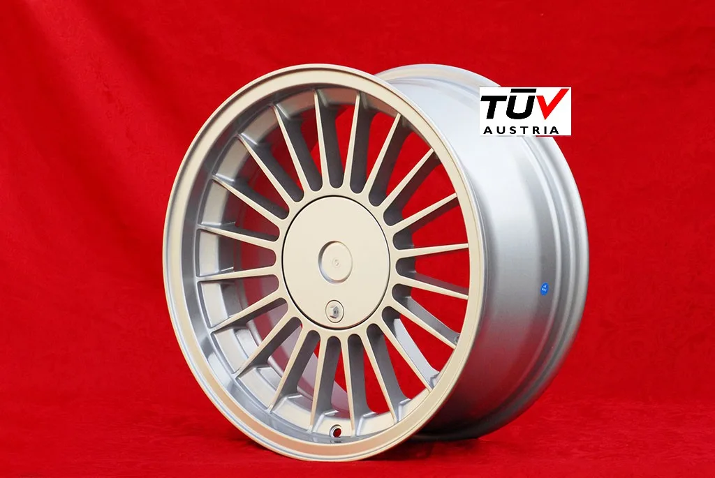 BMW Alpina Style 8x17 ET25 5x120 silver/black center 5 E12, E28, E34, 6 E24, 7 E23, E32 (1 Piece)