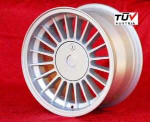 BMW Alpina Style 8x16 ET24 5x120 silver/black 5 E12, E28, E34, 6 E24, 7 E23, E32, E3, E9 (1 Piece)