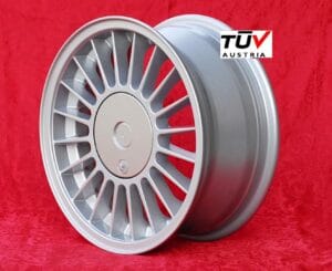 BMW Alpina Style 7x16 ET28 4x100 silver/black 3 E21, E30 (1 Piece)