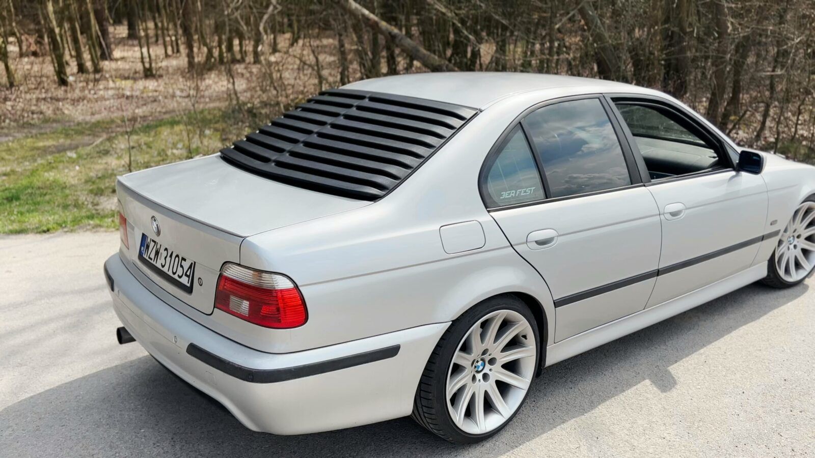 BMW E39 Rear Window Louver Visor Blinds abs-plastic