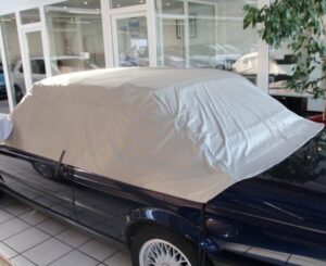BMW E30 Panopren outdoor half car cover with mirror pockets
