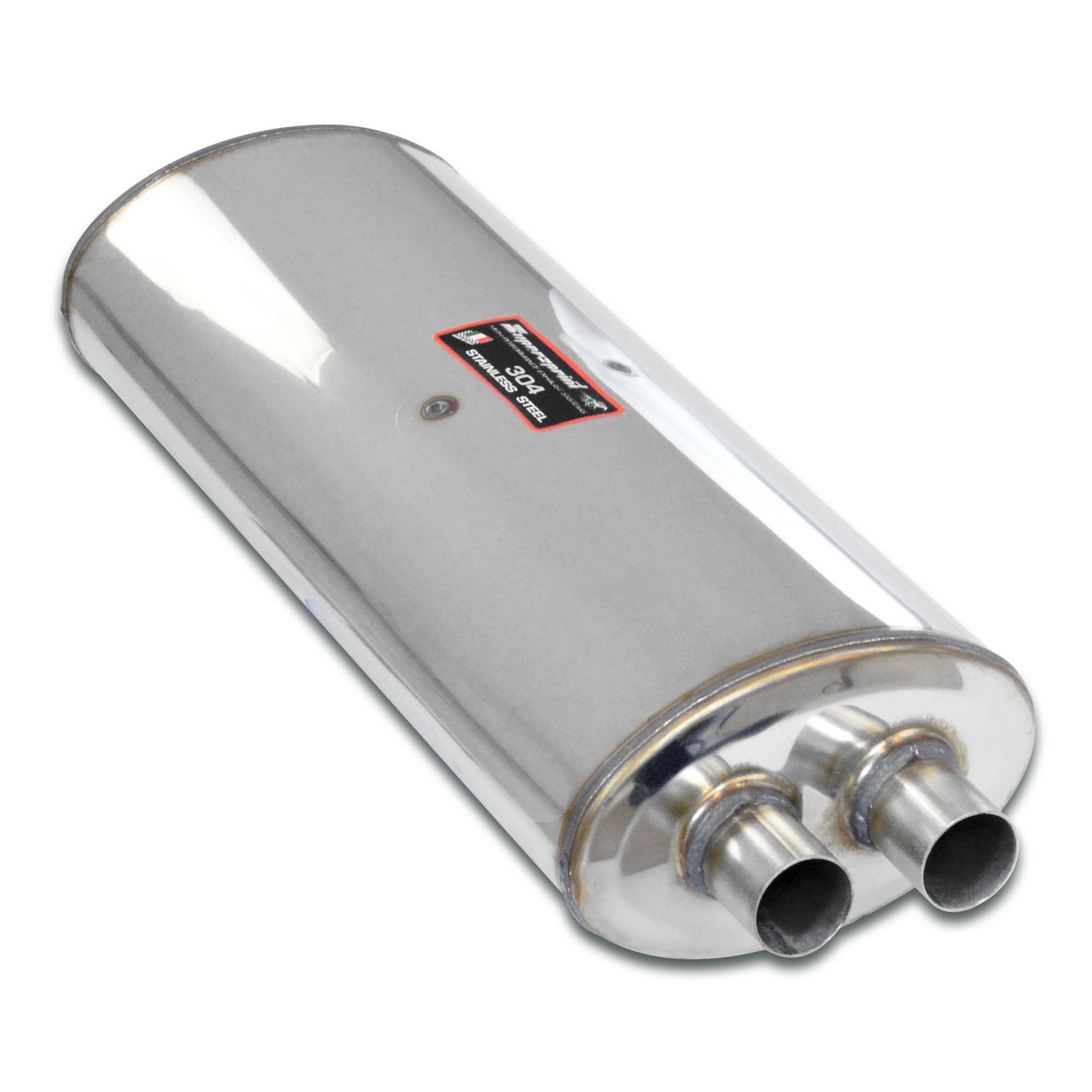 BMW E30 Supersprint Rear Exhaust 140x60 (Angle Exit) 100% Stainless Steel system, 2 x Ø50mm Full Kit Only - Image 2