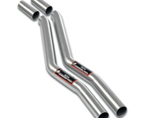 BMW E30 Supersprint Connecting Pipe Kit (Weld on connection) ALTERNATIVE: 100% Stainless steel System, 2 x Ø50mm, For The Stock Centre Exhaust / Catalytic Full Kit Only (Available on Demand)