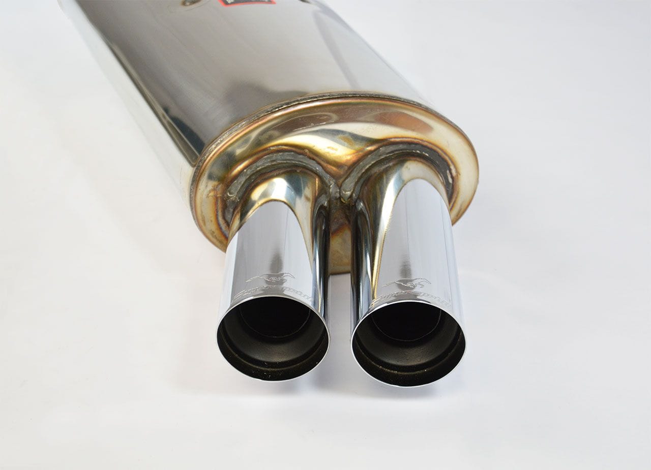 BMW E30 Supersprint Rear Exhaust OO 76 100% Stainless Steel, 2 x Ø45mm Full Kit Only - Image 2