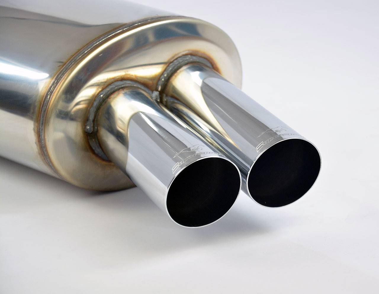 BMW E30 Supersprint Rear Exhaust OO76 100% Stainless Steel System, 2 x Ø60mm - Full Kit Only - Image 3