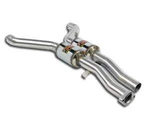 BMW E36 Supersprint Front Exhaust Right - Left 100% Stainless Steel System, 2 x Ø63,5mm -> 2 x Ø60mm