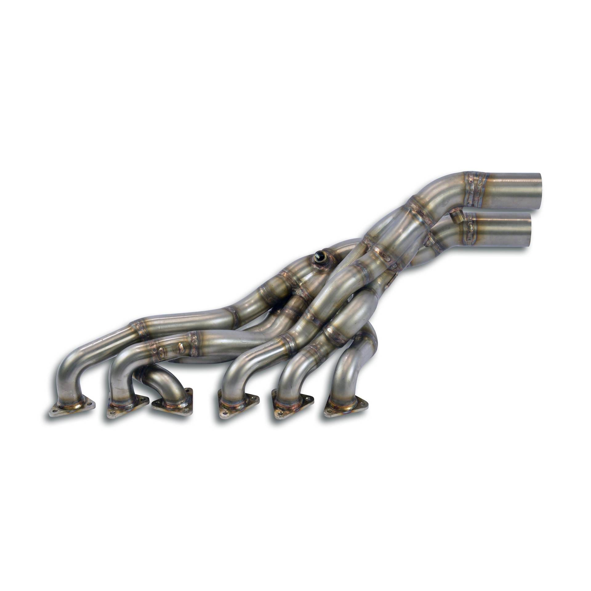 BMW E36 Supersprint Manifold - Step Design (Right Hand Drive) 100% Stainless Steel System, 2 x Ø63,5mm -> 2 x Ø60mm Full Kit Only
