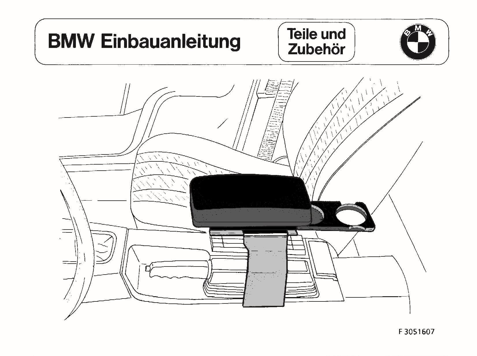BMW E30 Husco Center Armrest and Cup Holder from 9/84 onwards
