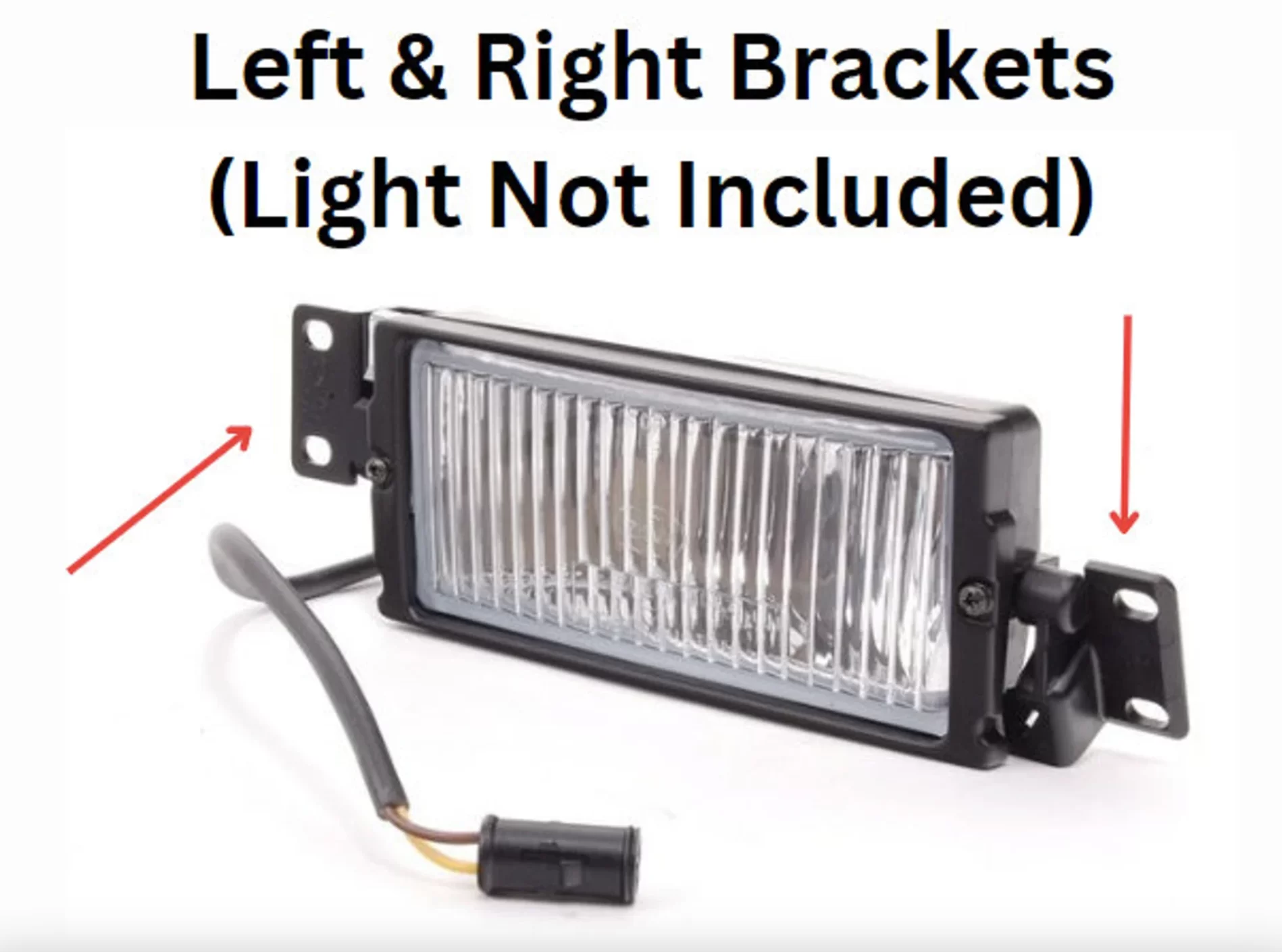 BMW E28/E24/E23/E30 M3 Fog Light Bracket Set Of 2 Light Black - Image 2