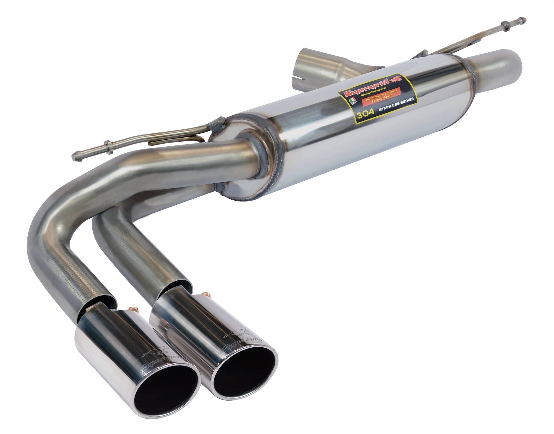 SuperSprint Rear exhaust "Racing" OO80 for BMW 1 Series BMW F20 / F21 - 2015 BMW F20 / F21 125i 2.0T (218 Hp) 2011 - 2014