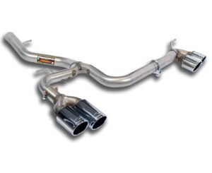 SuperSprint Rear pipes RightOO80 - LeftOO80(Muffler delete) for BMW 1 Series BMW E81 BMW E81 123d (N47 - 204 Hp) 2007 - 2013