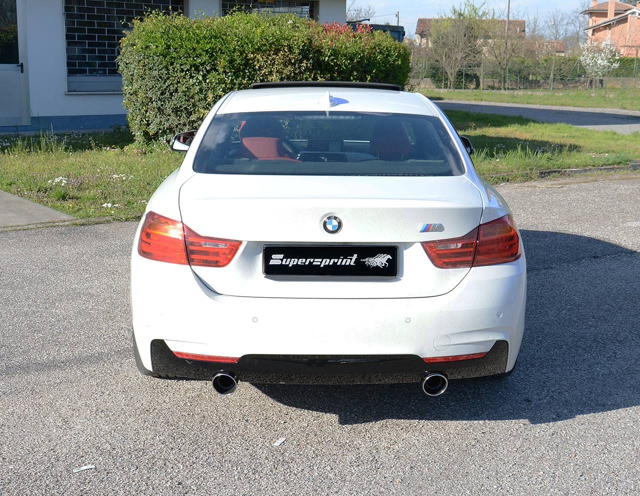 SuperSprint Connecting pipe + rear exhaust Right O100 - Left O100 for BMW 3 Series BMW F30 / F31 2012 - 2015 BMW F30 / F31 (Sedan-Touring) 316d (N47 116 Hp) 2012 - 2015 - Image 10