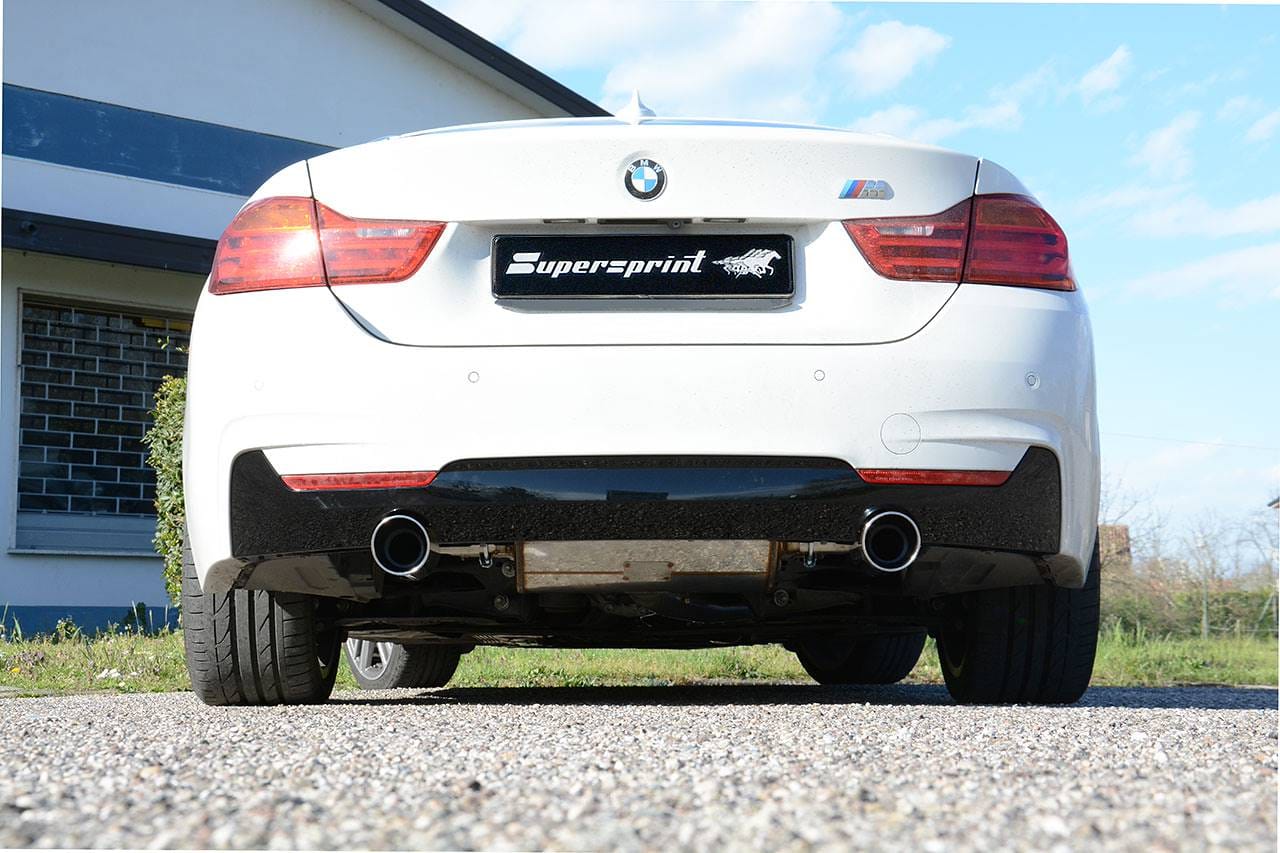 SuperSprint Connecting pipe + rear exhaust Right O100 - Left O100 for BMW 3 Series BMW F30 / F31 2012 - 2015 BMW F30 / F31 (Sedan-Touring) 316d (N47 116 Hp) 2012 - 2015 - Image 11