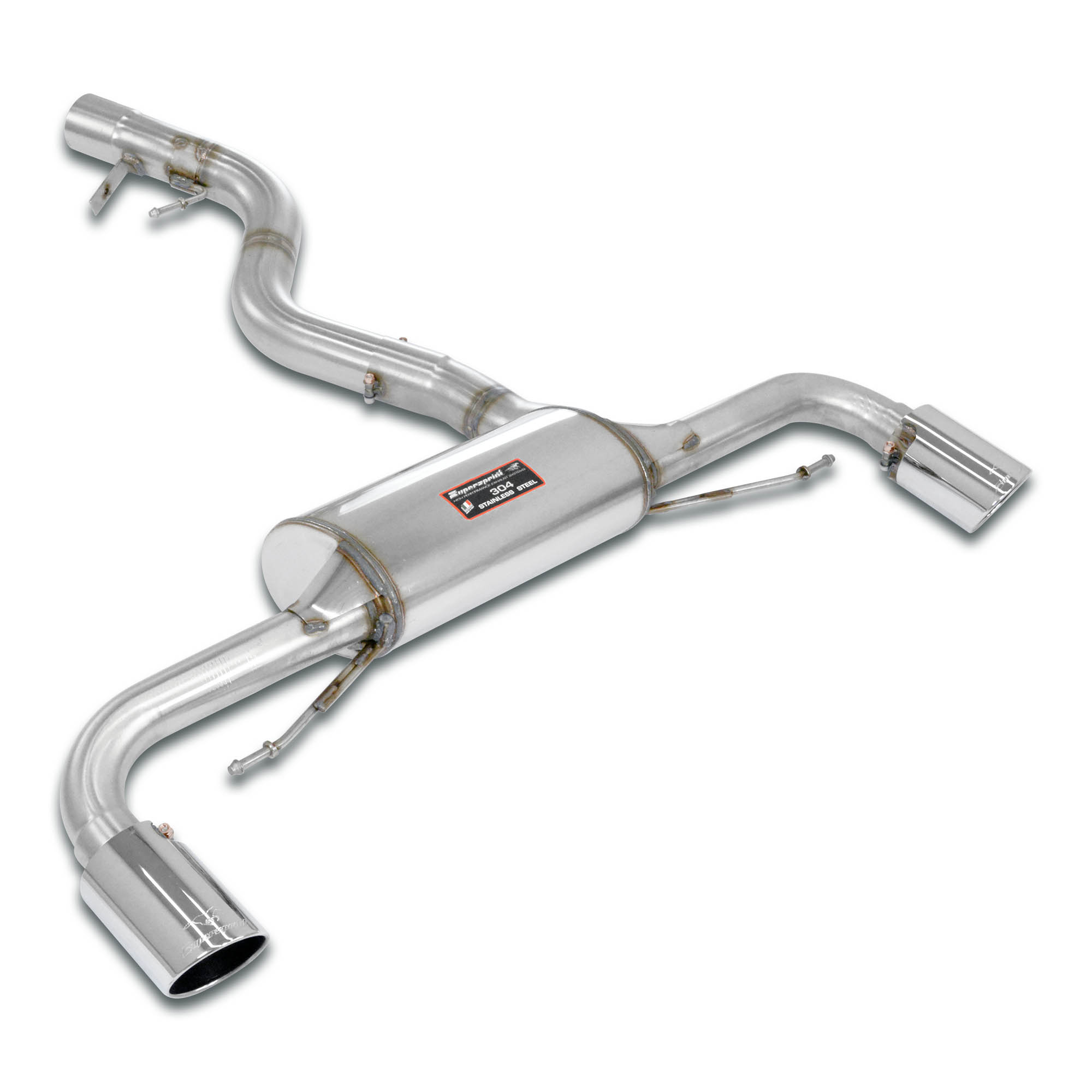 SuperSprint Rear exhaust "Racing" Right - Left for BMW 4 Series BMW G22 Coupe 2021 - BMW G22 Coupe 420i 2.0T (B48 184 Hp - models with OPF) 2021