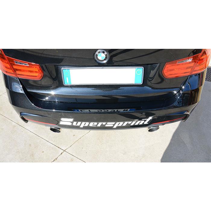 SuperSprint Connecting pipe + rear pipe Right O100 - Left O100(Muffler delete) for BMW 3 Series BMW F30 / F31 2012 - 2015 BMW F30 / F31 (Sedan-Touring) 328d (N47N Engine - 184 Hp) USA Model 2011 - 2015 - Image 4