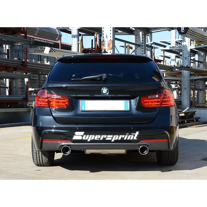 SuperSprint Connecting pipe + rear pipe Right O100 - Left O100(Muffler delete) for BMW 3 Series BMW F30 / F31 2012 - 2015 BMW F30 / F31 (Sedan-Touring) 328d (N47N Engine - 184 Hp) USA Model 2011 - 2015 - Image 6