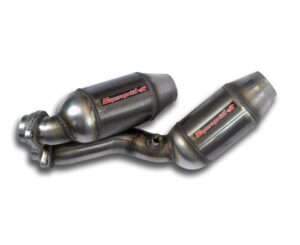 OEM headers(Weld on connection) for BMW M3 BMW E46 M3 BMW E46 M3 3.2i Coupe/Cabrio '00 - '06 (USA Model Ø60mm - Single Pipe) SuperSprint Metallic catalytic converter HJS, 100CPSI kit