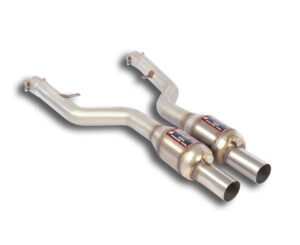 Alpina BMW ALPINA 5 Series (E60 / E61) ALPINA B5 (E60 / E61 Sedan / Touring) 4.4i V8 (500 Hp) 2005 - 2009 SuperSprint Front exhaust Right - Left  with  Metallic catalytic converter