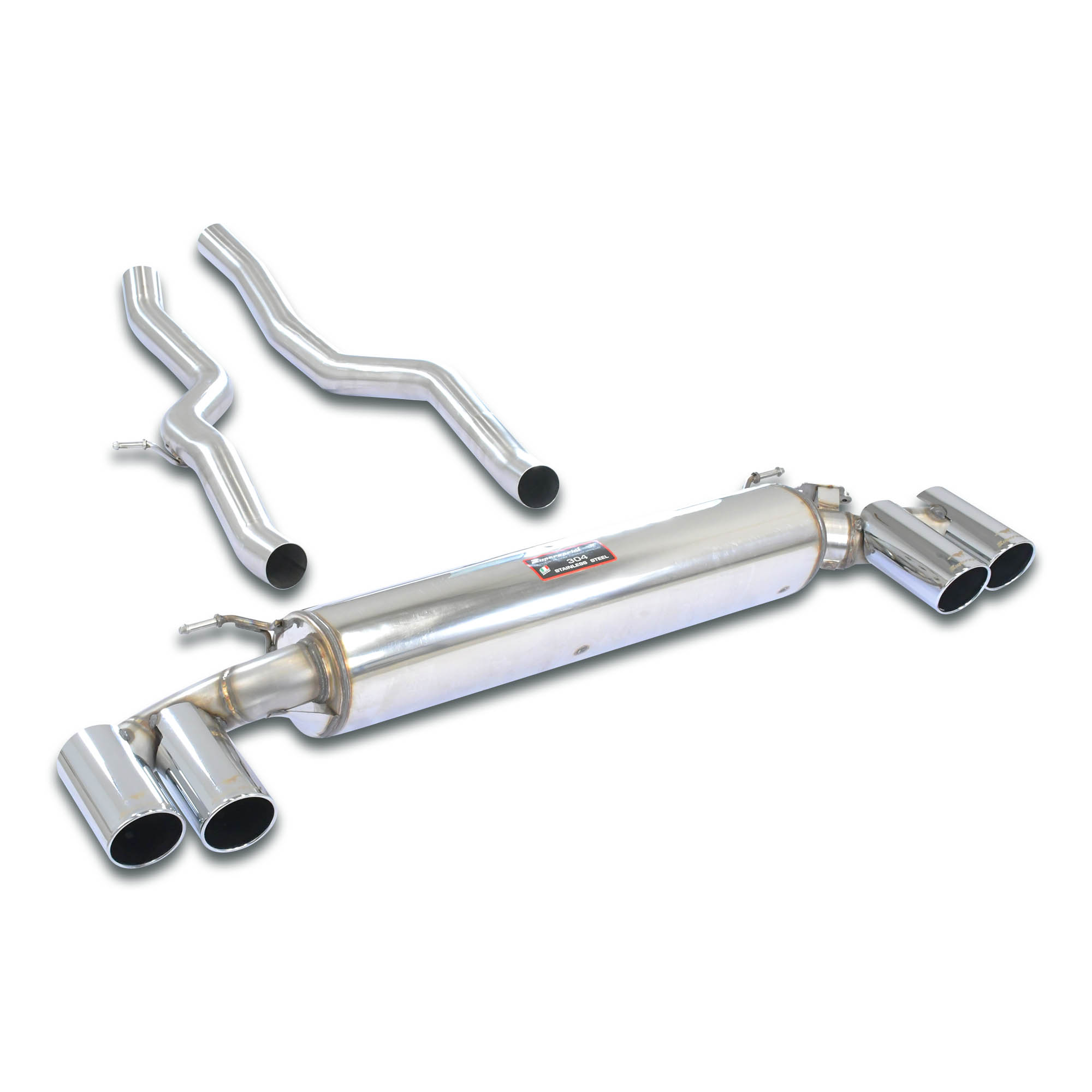 SuperSprint Rear exhaust Right OO90 - Left OO90 with valve for BMW Z Models BMW G29 Z4 BMW G29 Z4 M40i (B58C - 340 Hp) 2018 - (with valve)