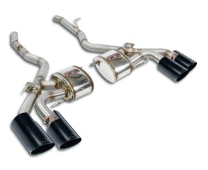 BMW M X Models BMW F97 X3 M BMW F97 X3 M (S58 - 480 Hp) 2020 - (with valve) SuperSprint Rear mufflers kit Right OO100 + Left OO100 "Gun Metal Grey" with valves