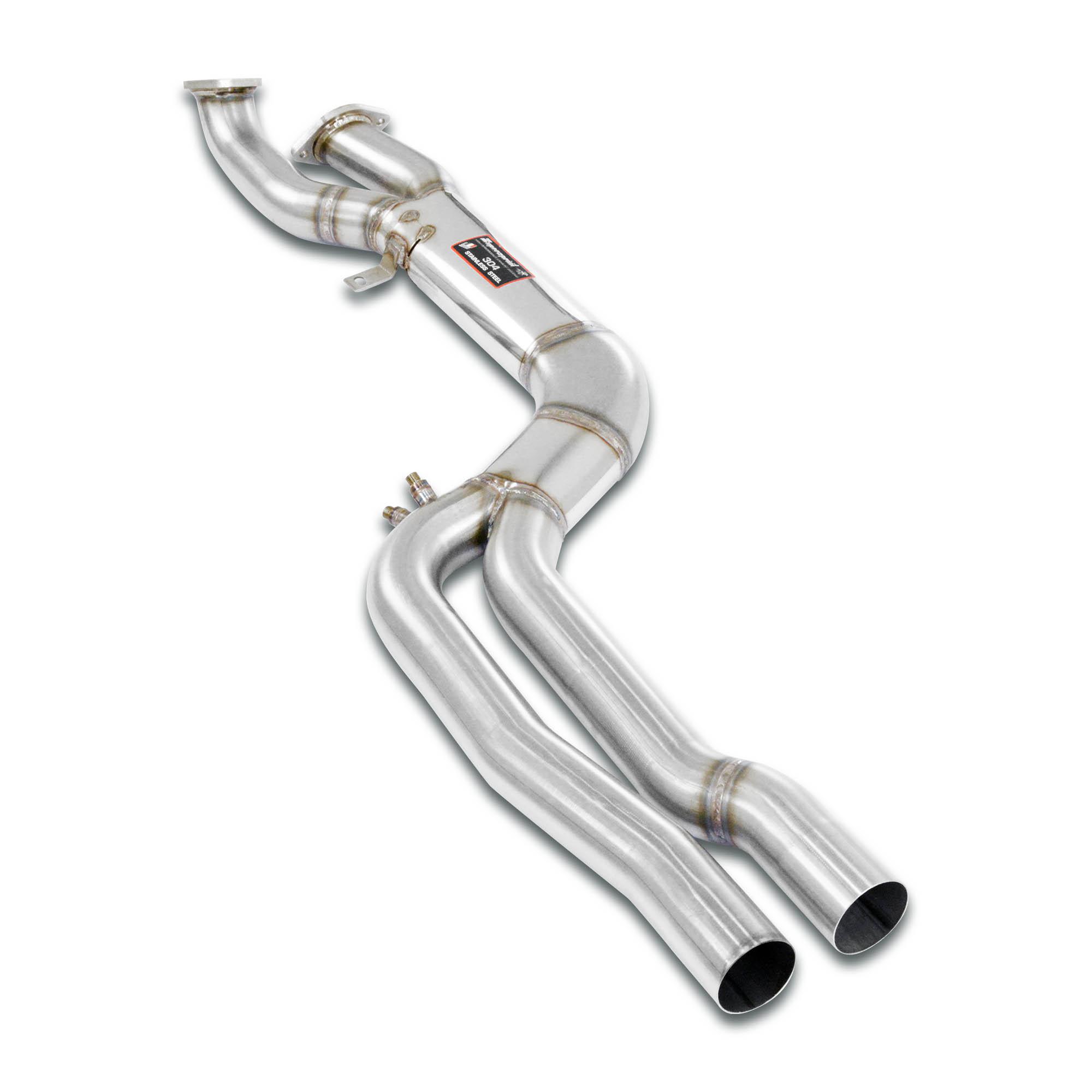BMW M3 BMW G80 M3 BMW G80 M3 / G80 M3 xDrive (S58 - 480 Hp - models with OPF) 2021 SuperSprint J-Pipe Race PackageDeletes the secondary catalytics + OPFs + mid resonatorAccepts the Std - Oem muffler - Image 3