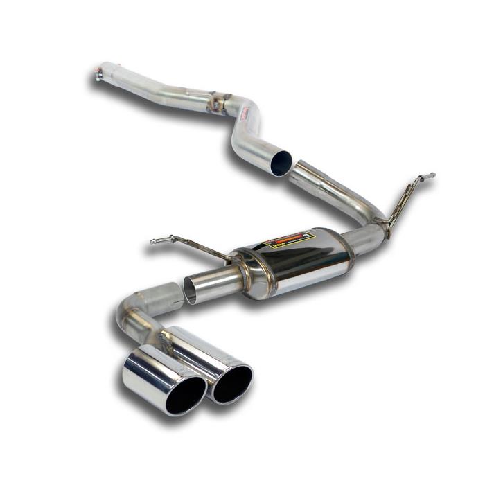 SuperSprint Connecting pipe + rear exhaust OO80 for BMW 3 Series BMW F34 GT 2013 - 2016 BMW F34 Gran Turismo 318d (143 Hp) 2013 - 2015