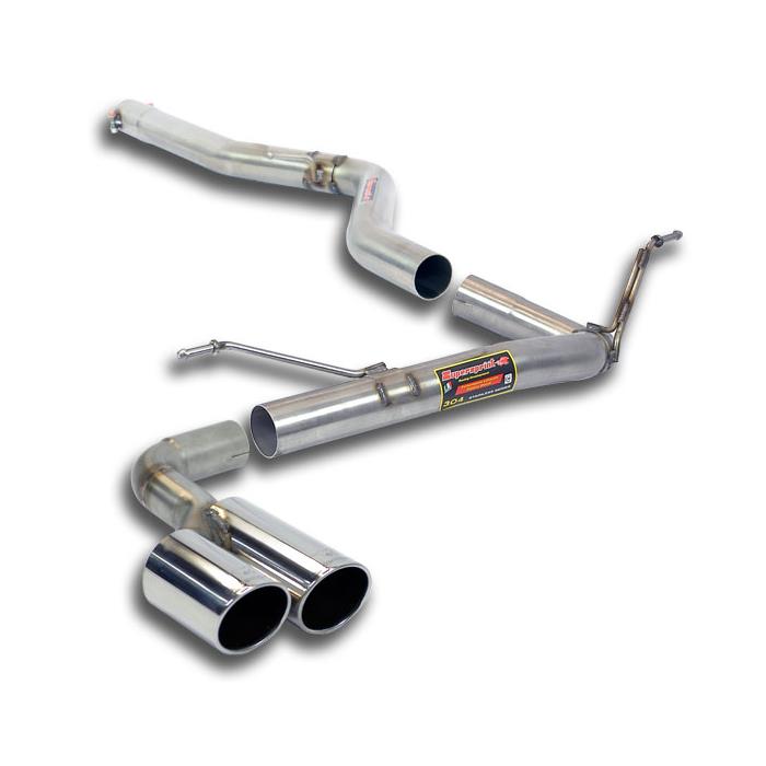 SuperSprint Connecting pipe + rear pipe OO80(Muffler delete) for BMW 3 Series BMW F34 GT 2013 - 2016 BMW F34 Gran Turismo 318d (143 Hp) 2013 - 2015