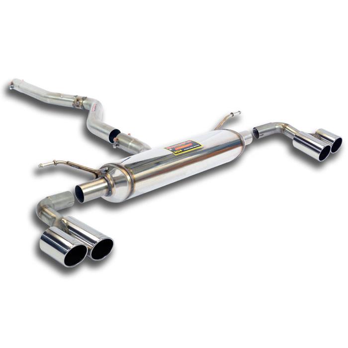 SuperSprint Connecting pipe + rear exhaust Right OO80 - Left OO80 for BMW 3 Series BMW F34 GT 2013 - 2016 BMW F34 Gran Turismo 318d (143 Hp) 2013 - 2015