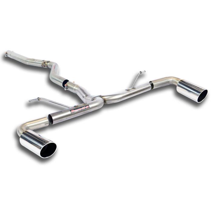SuperSprint Connecting pipe + rear pipe Right O90 - Left O90(Muffler delete) for BMW 3 Series BMW F30 / F31 2012 - 2015 BMW F30 / F31 (Sedan-Touring) 328d (N47N Engine - 184 Hp) USA Model 2011 - 2015