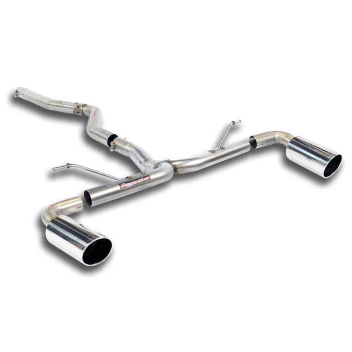 SuperSprint Connecting pipe + rear pipe Right O100 - Left O100(Muffler delete) for BMW 3 Series BMW F30 / F31 2012 - 2015 BMW F30 / F31 (Sedan-Touring) 328d (N47N Engine - 184 Hp) USA Model 2011 - 2015