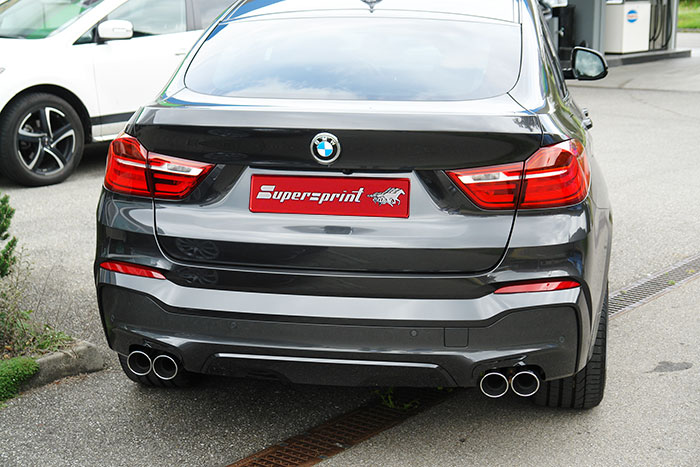 SuperSprint Endpipe kit "Satin" Right OO90 - Left OO90 for BMW X Models BMW F26 X4 BMW F26 X4 20i xDrive 2.0i Turbo (184 Hp) 2014 - Image 4