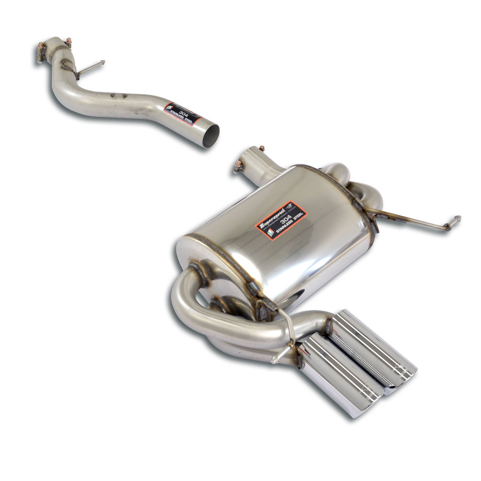 SuperSprint Rear exhaust OO80 for BMW X Models BMW E84 X1 BMW E84 X1 20i xDrive 2.0i Turbo (184 Hp) 2011