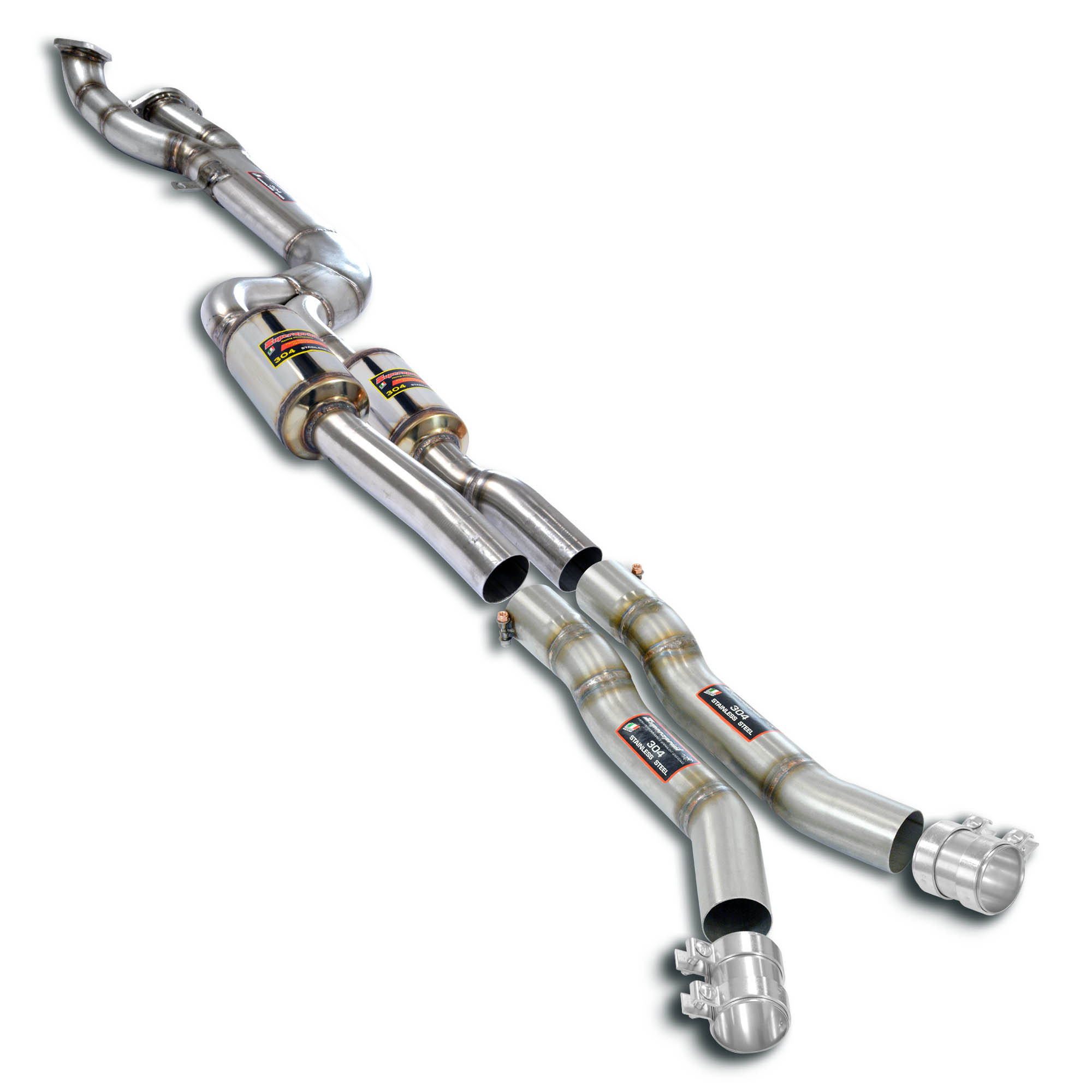 BMW G87 M2 S58 (2022–2023) Supersprint J-Pipe Touring Packagedeletes The Secondary Catalytics + Opfs + Mid Resonatoraccepts The Std - Oem Muffler