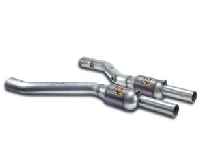 BMW E63 Supersprint Front Catalytic Converter Right - Left Stainless Steel
