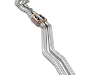 BMW E30 320i (1982–1987) Supersprint Front Metallic Catalytic Converter Right - Left + "X-Pipe"