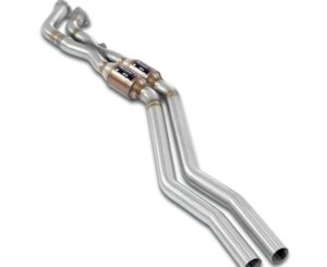 BMW E30 320i (1982–1987) Supersprint Front Metallic Catalytic Converter Right - Left + "X-Pipe"