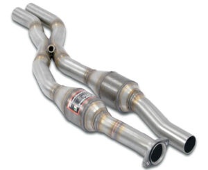 BMW Supersprint E34 530i M30 Supersprint Front Metallic Catalytic Converter Right - Left + "X-Pipe" (1987–1992)
